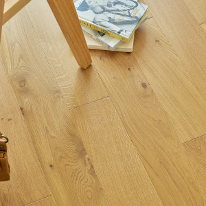 Natural Wax Oil Finish Engineered Wood Planks EC61 10" Wide Oak Flooring 